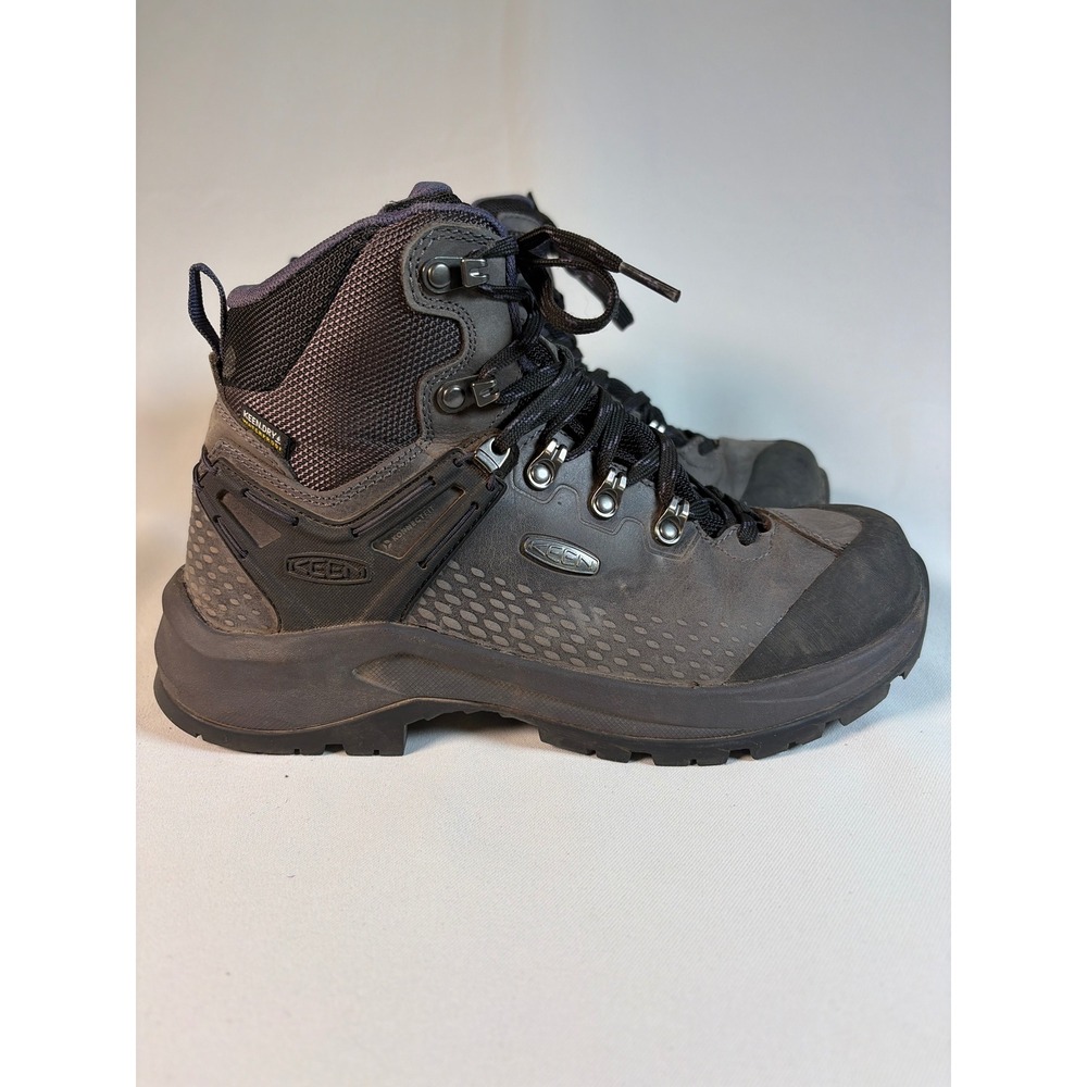 KEEN Wild Sky Mid Waterproof Hiking Boots Grey Leather Womens 7 1022533